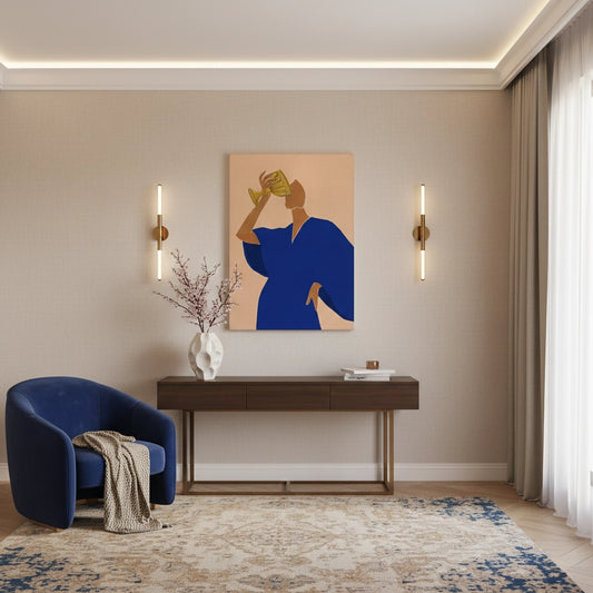 The Golden Sip - Canvas