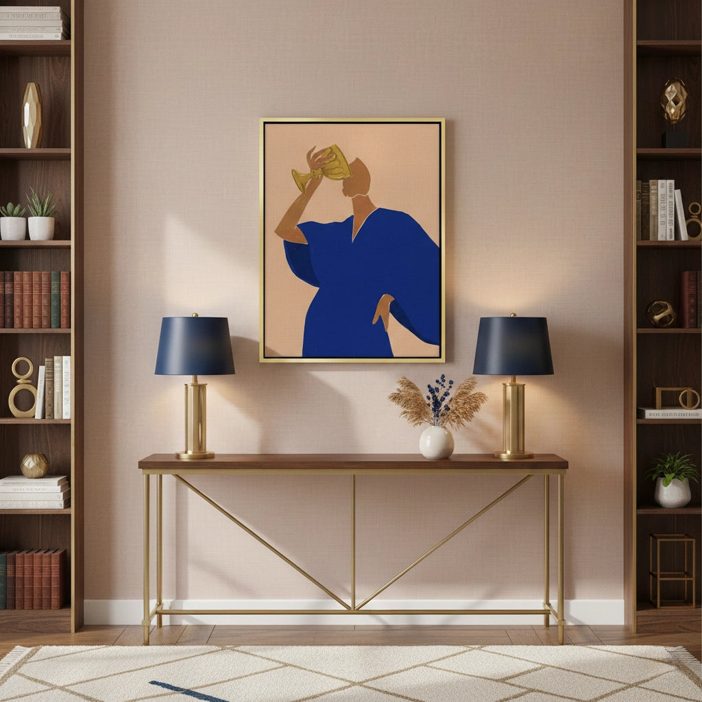 The Golden Sip - Canvas
