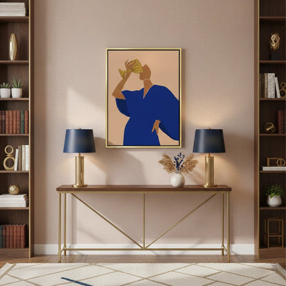 The Golden Sip - Canvas