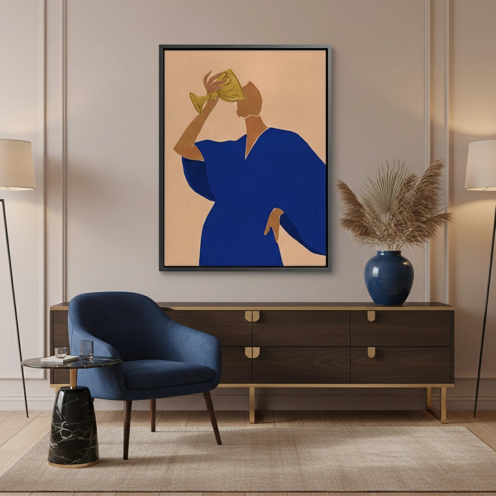 The Golden Sip - Canvas