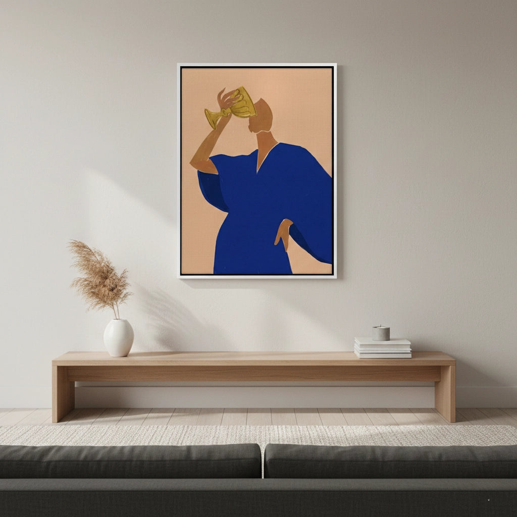 The Golden Sip - Canvas