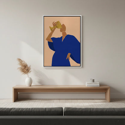 The Golden Sip - Canvas