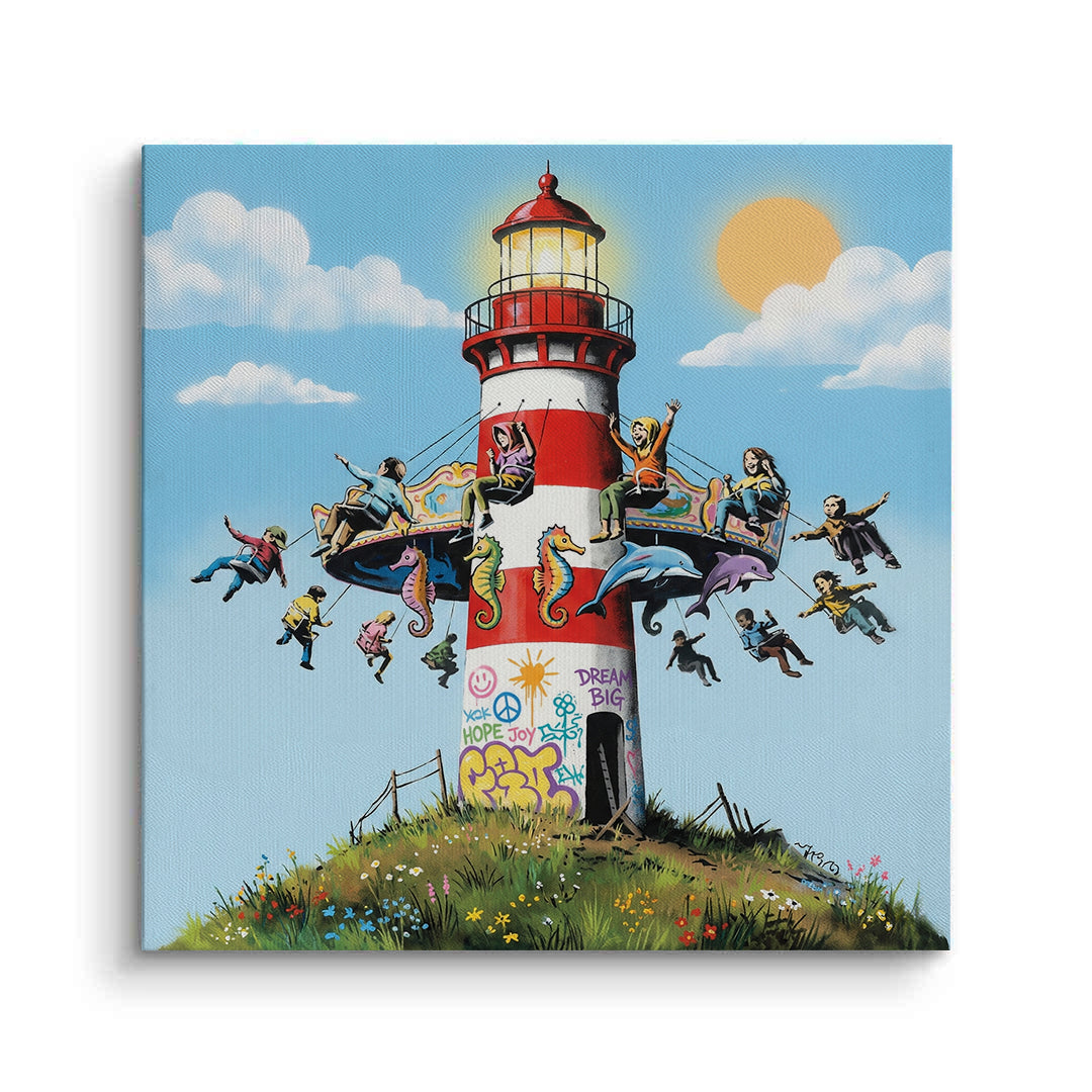 2The Lighthouse Carousel - Canvas