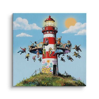 The Lighthouse Carousel - Canvas