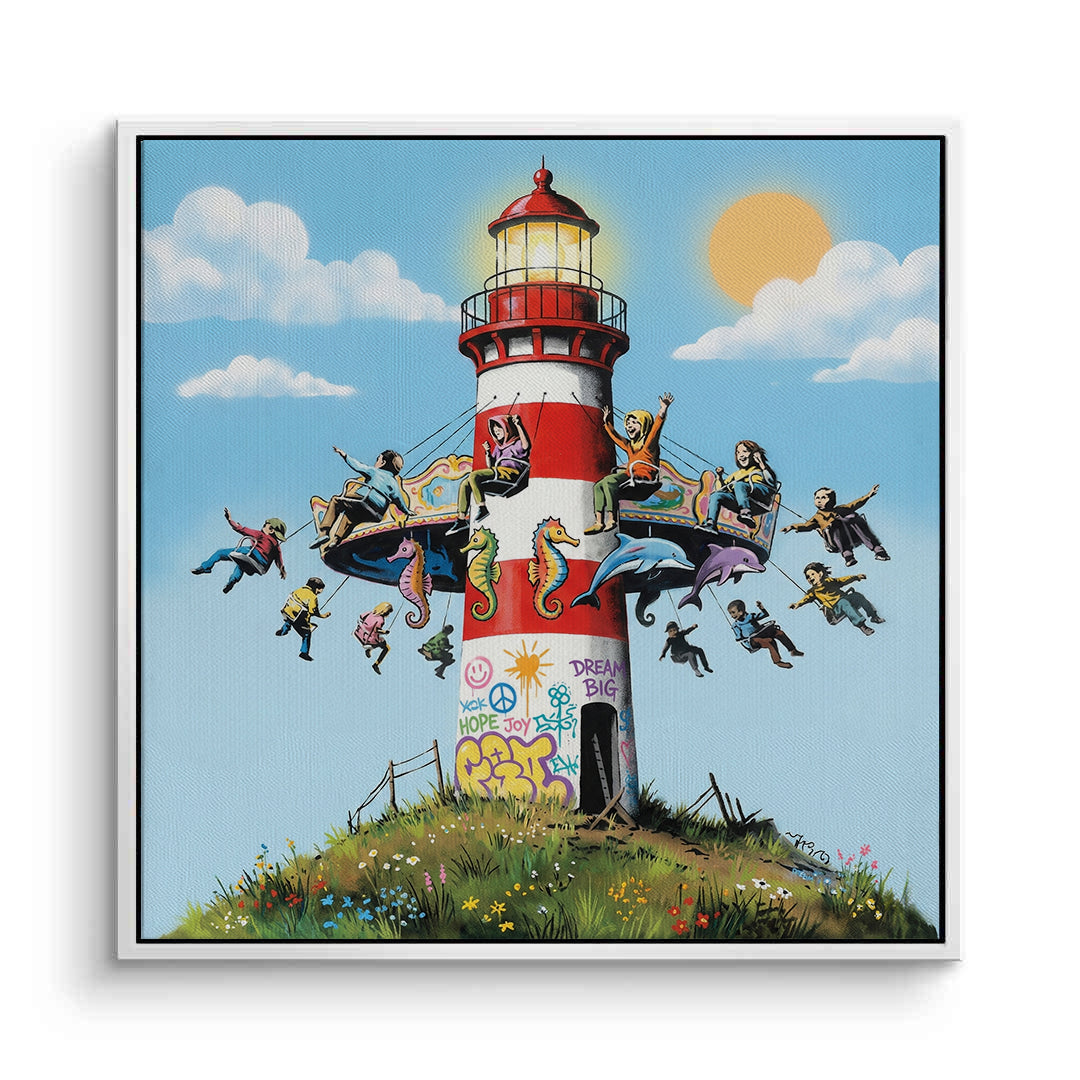 2The Lighthouse Carousel - Canvas