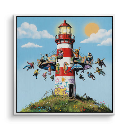 The Lighthouse Carousel - Canvas