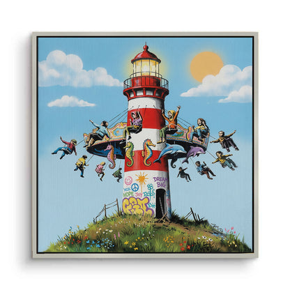 The Lighthouse Carousel - Canvas