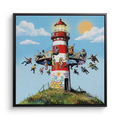 The Lighthouse Carousel - Canvas