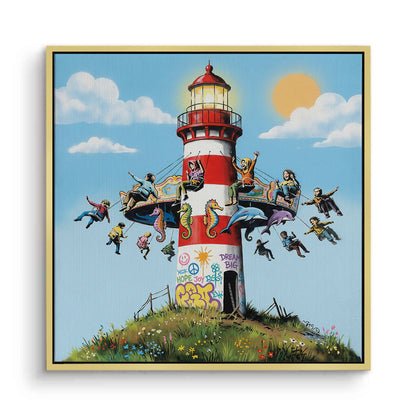 The Lighthouse Carousel - Canvas