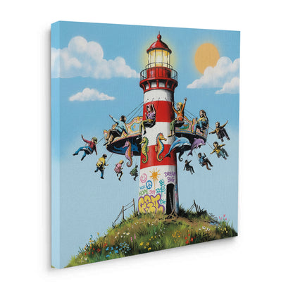 The Lighthouse Carousel - Canvas