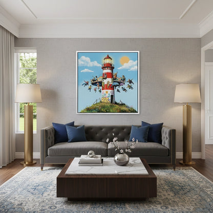 The Lighthouse Carousel - Canvas