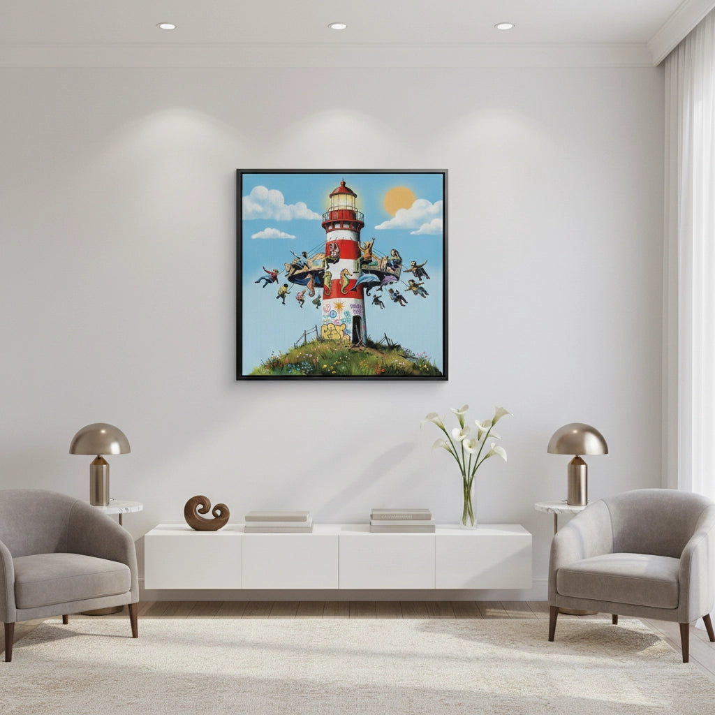 2The Lighthouse Carousel - Canvas