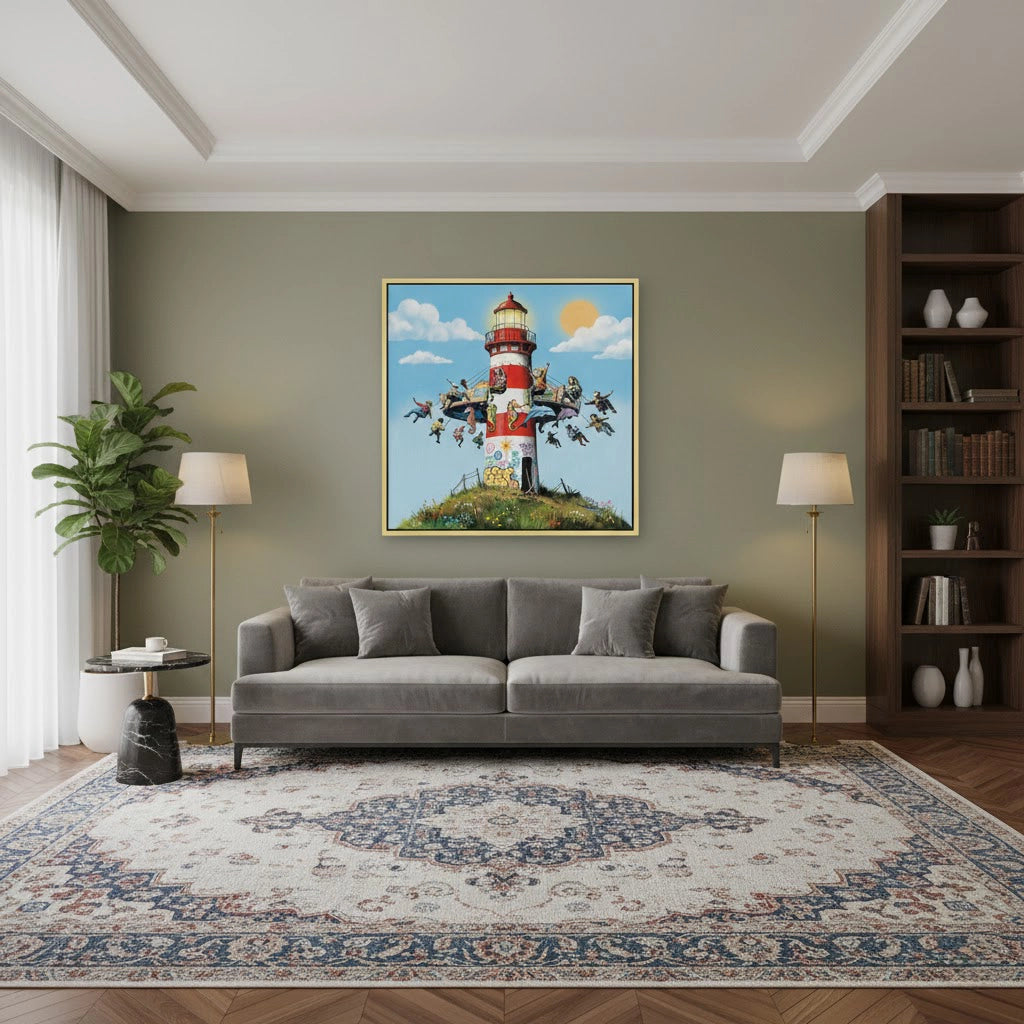 2The Lighthouse Carousel - Canvas
