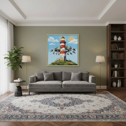 The Lighthouse Carousel - Canvas