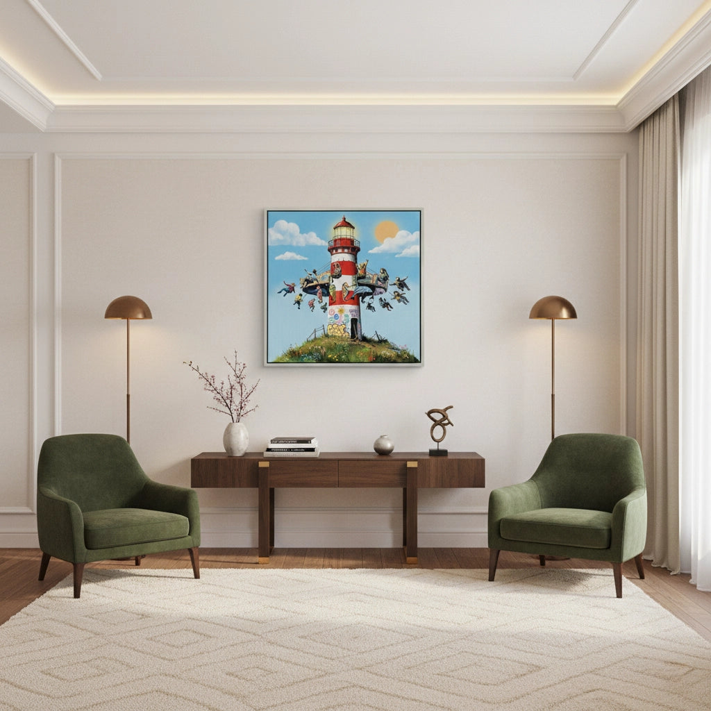 2The Lighthouse Carousel - Canvas