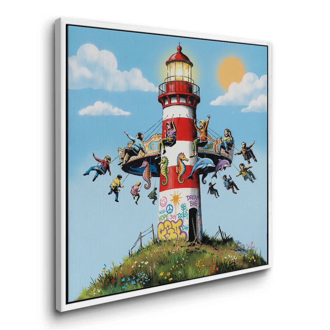 2The Lighthouse Carousel - Canvas