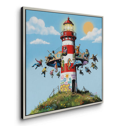 The Lighthouse Carousel - Canvas