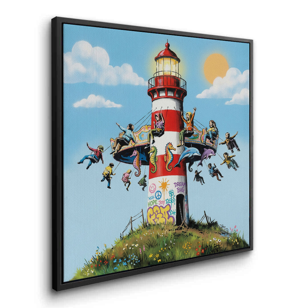 2The Lighthouse Carousel - Canvas