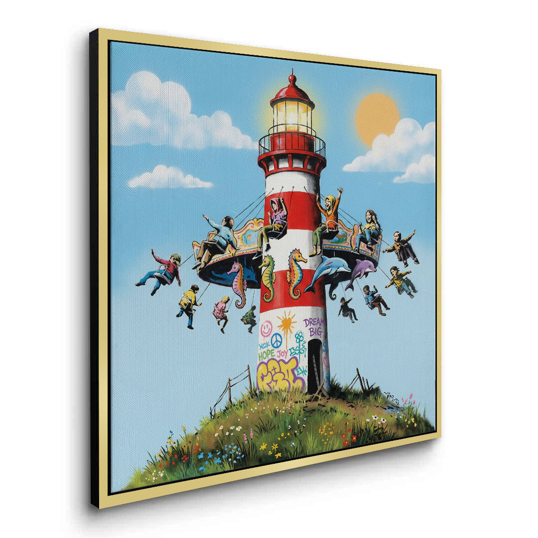2The Lighthouse Carousel - Canvas