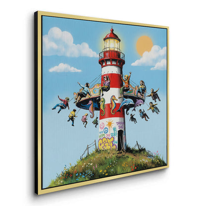 The Lighthouse Carousel - Canvas