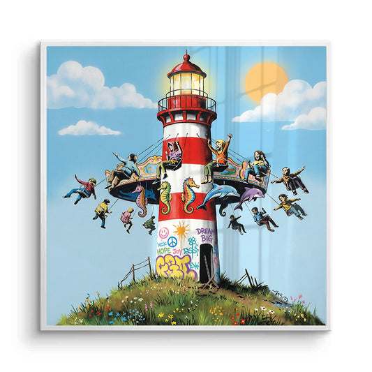 The Lighthouse Carousel - Fine Art