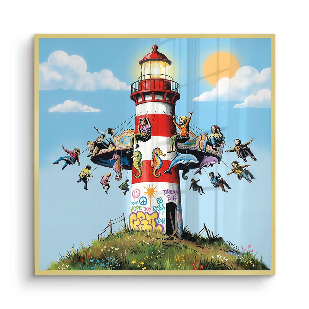 2The Lighthouse Carousel - Fine Art