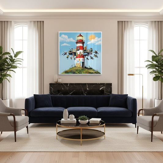 The Lighthouse Carousel - Fine Art
