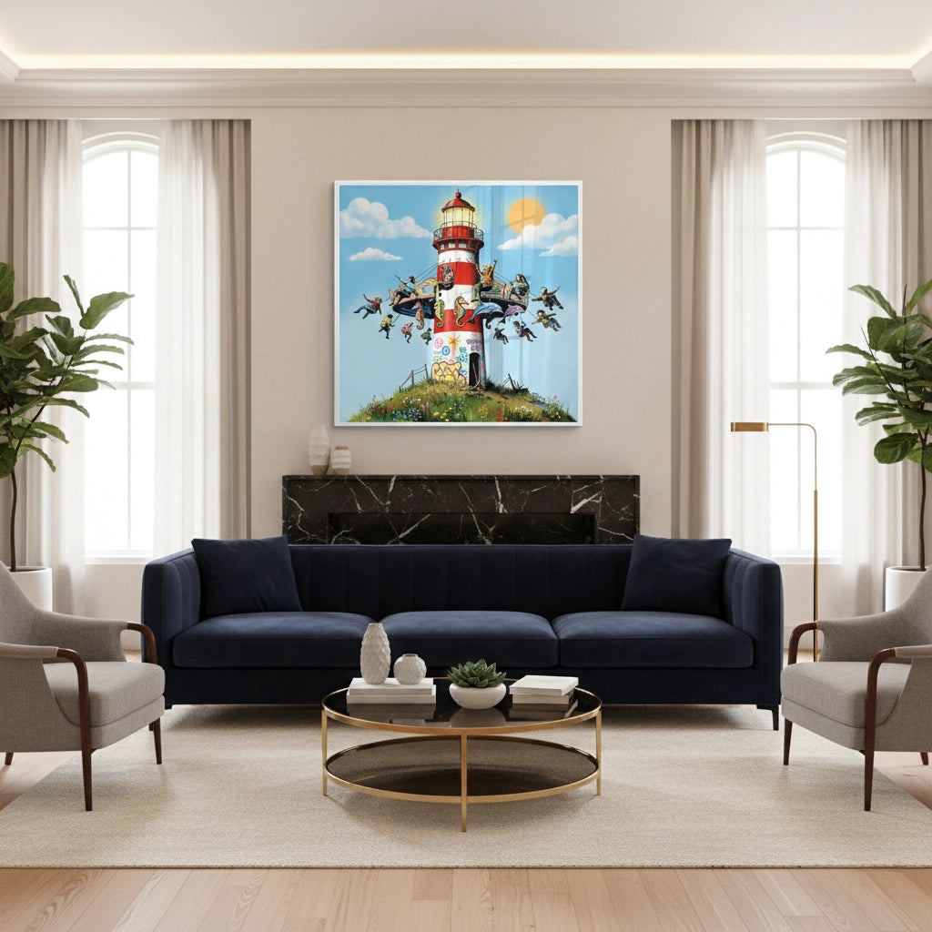 2The Lighthouse Carousel - Fine Art