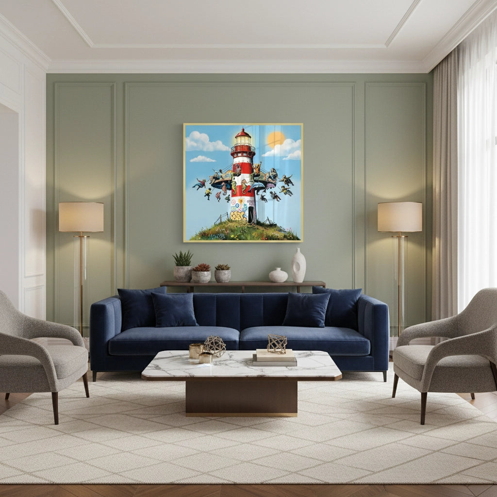 2The Lighthouse Carousel - Fine Art