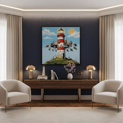 The Lighthouse Carousel - Fine Art