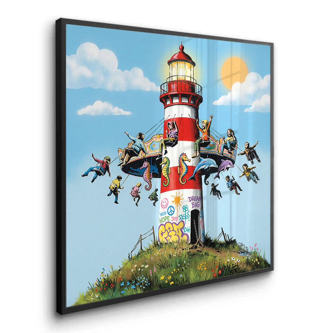 2The Lighthouse Carousel - Fine Art