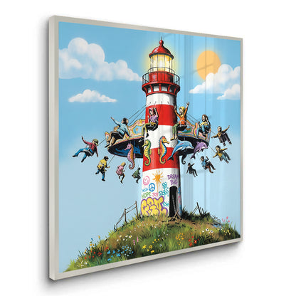 The Lighthouse Carousel - Fine Art