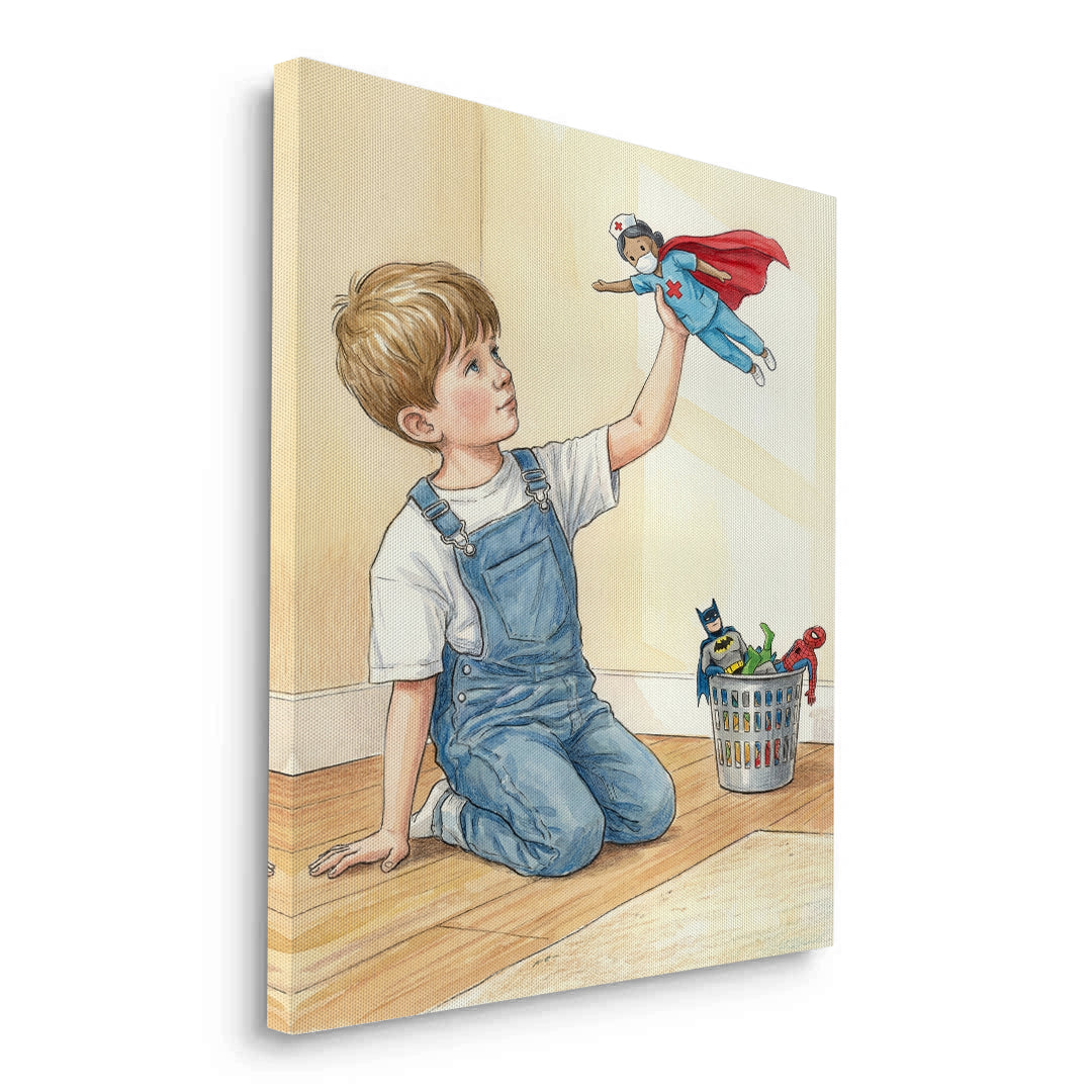 2The New Superhero - Canvas