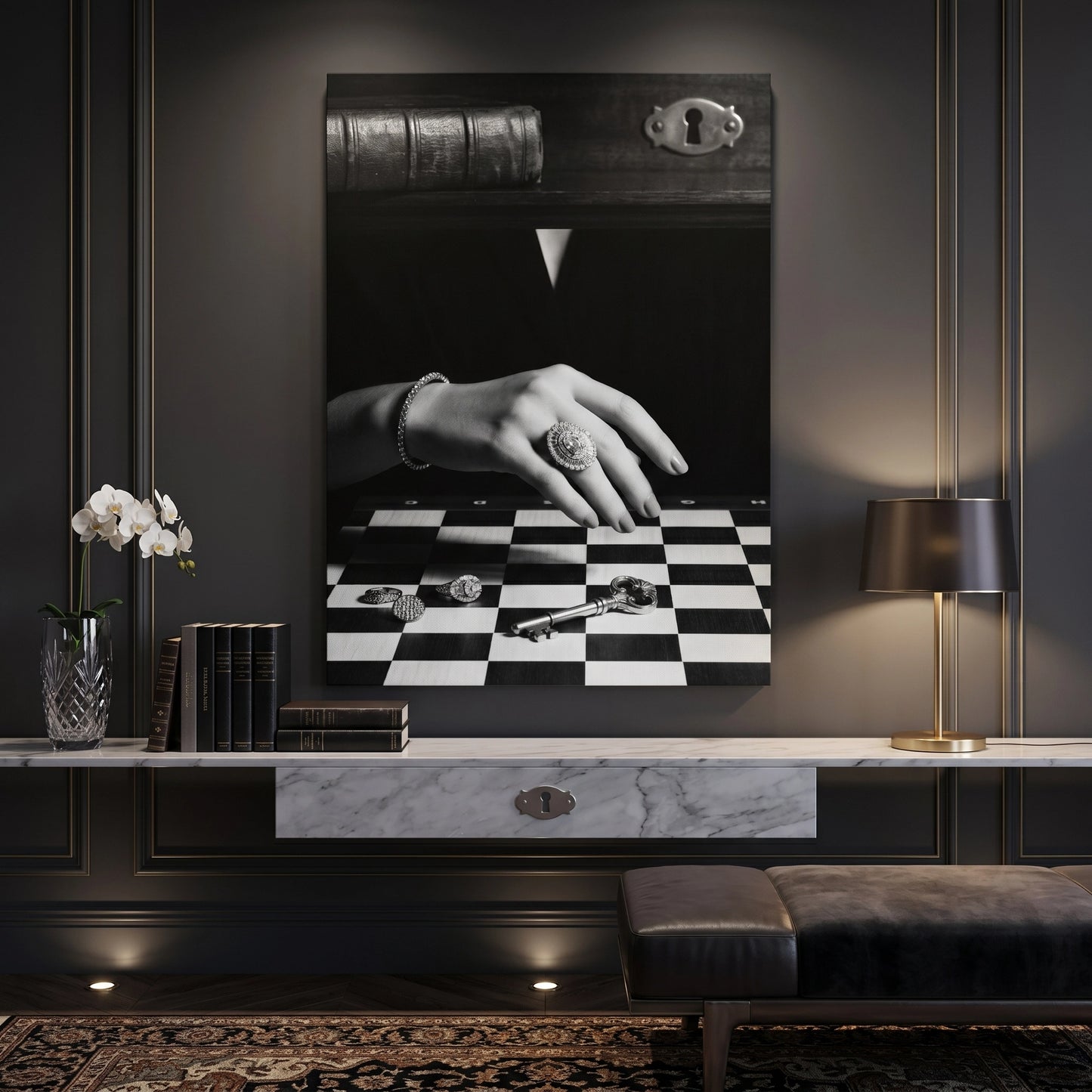 2The Queen’s Gambit Noir - Canvas