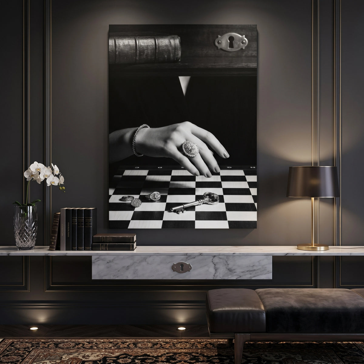 The Queen’s Gambit Noir - Canvas