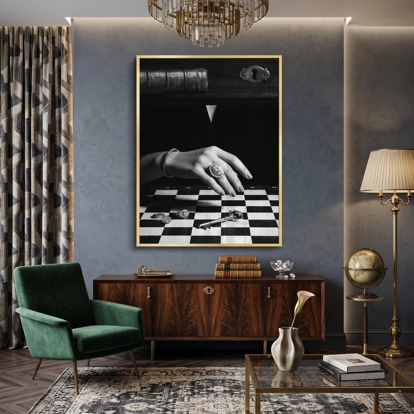 2The Queen’s Gambit Noir - Fine Art