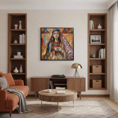 The Quiet Sip - Canvas