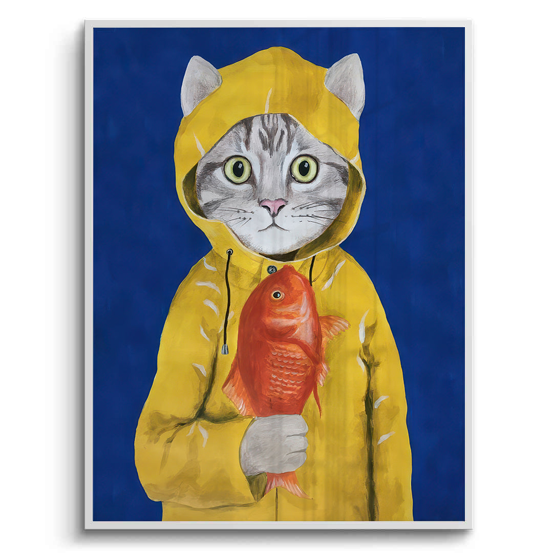 2The Rainy Day Catch - Fine Art