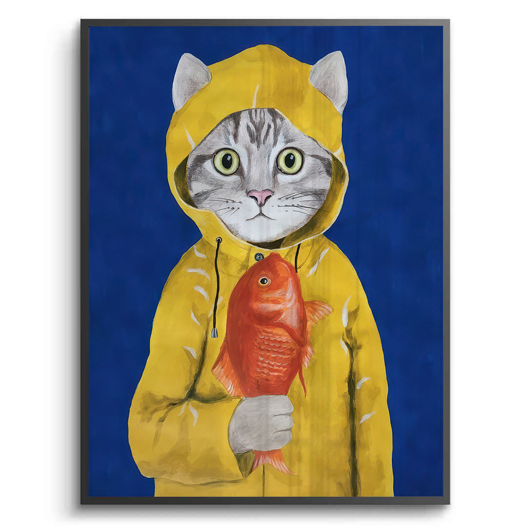 2The Rainy Day Catch - Fine Art