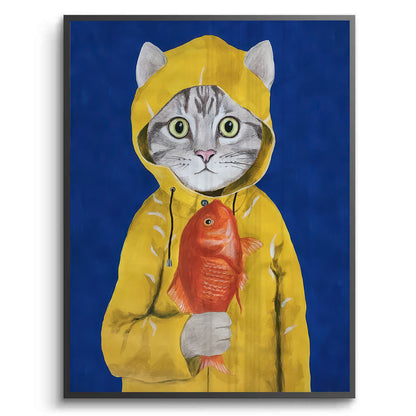 The Rainy Day Catch - Fine Art
