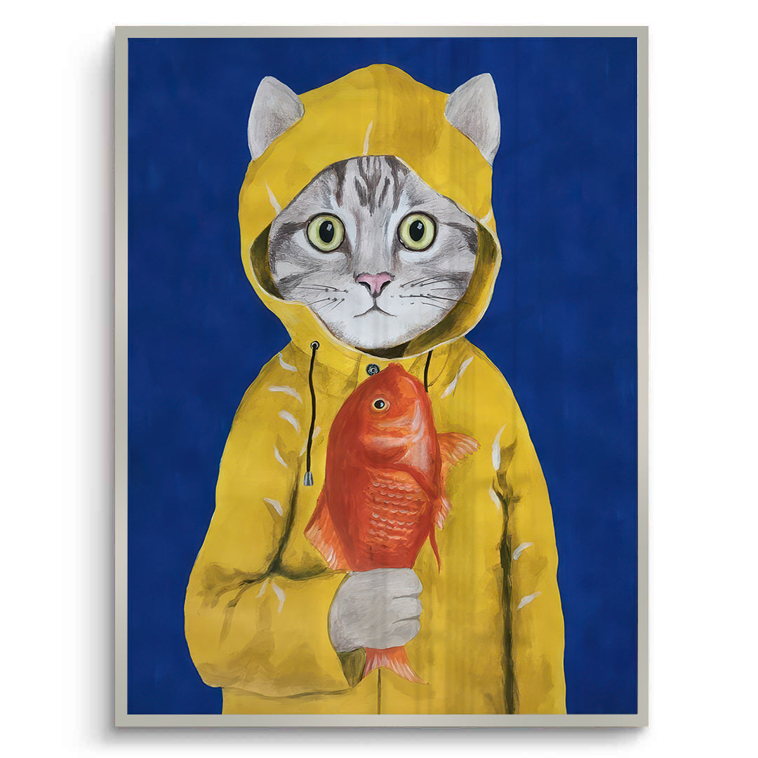 2The Rainy Day Catch - Fine Art