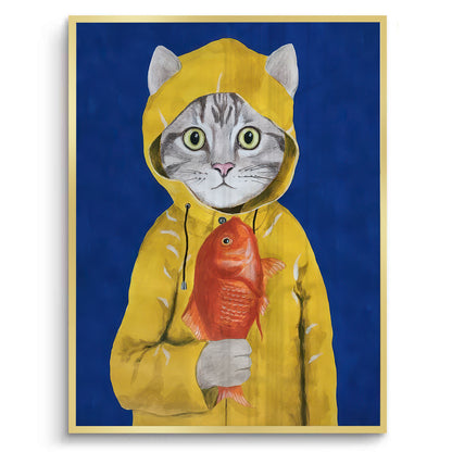 The Rainy Day Catch - Fine Art