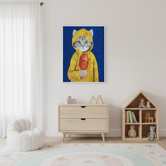 The Rainy Day Catch - Fine Art