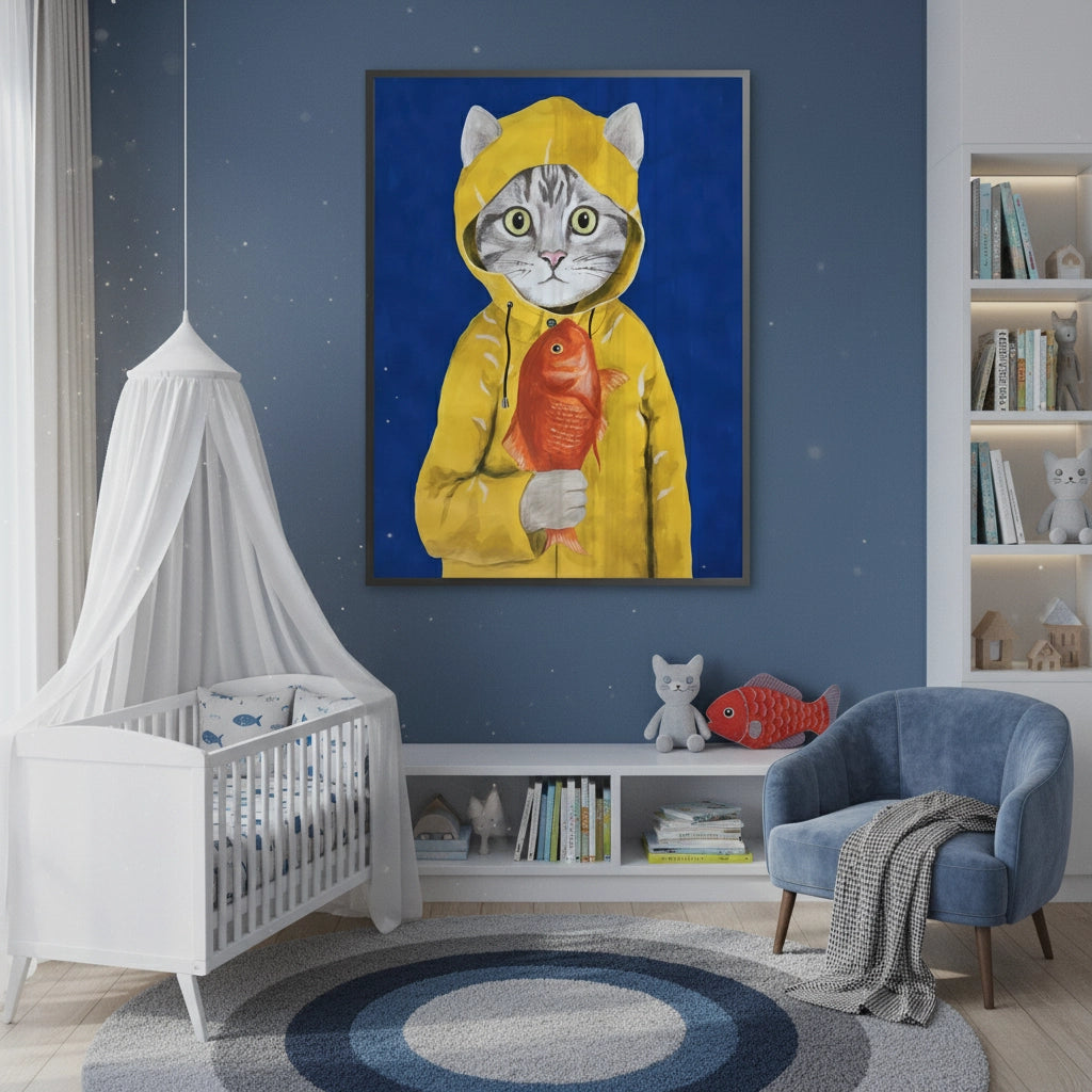 2The Rainy Day Catch - Fine Art