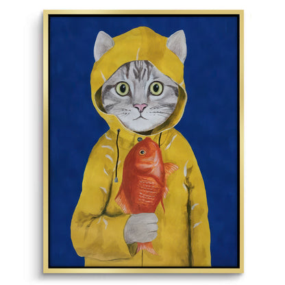 The Rainy Day Catch - Canvas