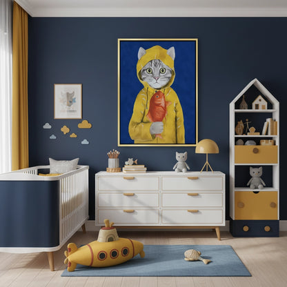 The Rainy Day Catch - Canvas