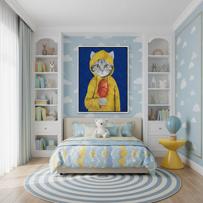 The Rainy Day Catch - Canvas