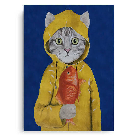 The Rainy Day Catch - Canvas