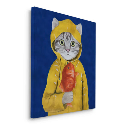 The Rainy Day Catch - Canvas