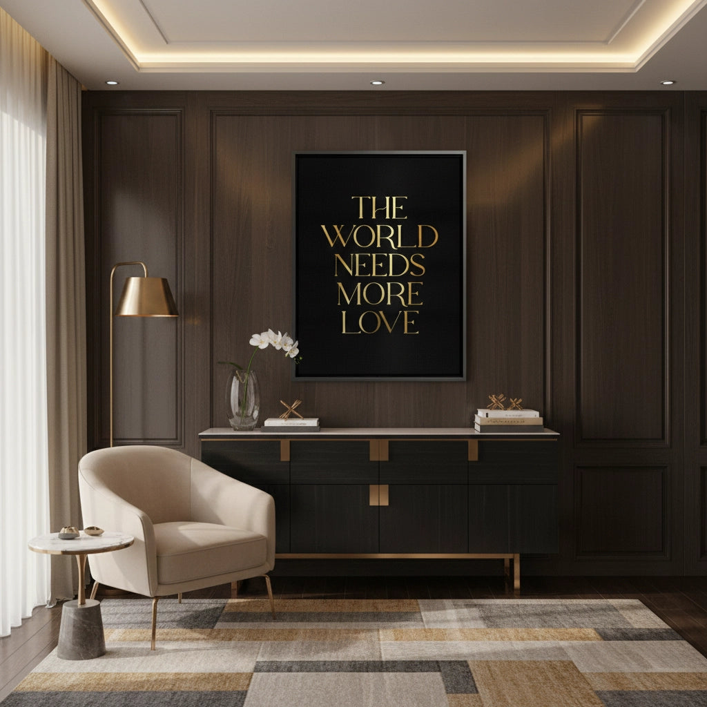 2The World Needs More Love - Canvas